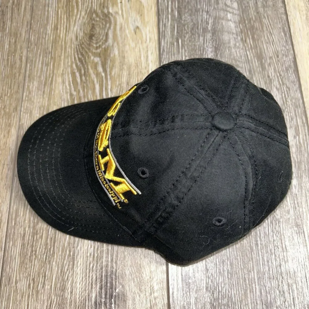 USM Southern Miss YOUTH Black Yellow Baseball Hat Cap Embroidered Cotton